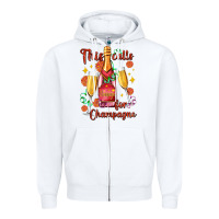 White this calls for champagne Zipper Hoodie - AdoDesignShop