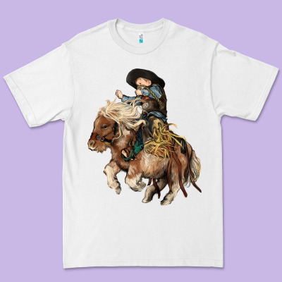 Midilli Little Cowboy Kid Rodeo Premium Tee Designed By Howdyjamesfarm