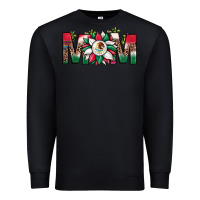 Black mexican flag sunflower mom leopard Premium Sweatshirt - JahusDesignShop