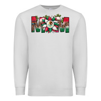 Dove Grey mexican flag sunflower mom leopard Premium Sweatshirt - JahusDesignShop