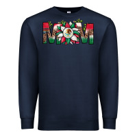 Navy mexican flag sunflower mom leopard Premium Sweatshirt - JahusDesignShop