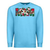 Ocean Blue mexican flag sunflower mom leopard Premium Sweatshirt - JahusDesignShop