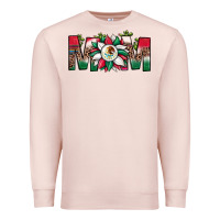 Pale Pink mexican flag sunflower mom leopard Premium Sweatshirt - JahusDesignShop