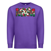 Purple mexican flag sunflower mom leopard Premium Sweatshirt - JahusDesignShop