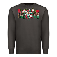 Smoke mexican flag sunflower mom leopard Premium Sweatshirt - JahusDesignShop