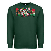 Sports Green mexican flag sunflower mom leopard Premium Sweatshirt - JahusDesignShop