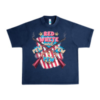 Navy Red white and pew pew pew Urban Heavy Tee - FaDigitalArtStudio