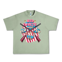 Oil Green Red white and pew pew pew Urban Heavy Tee - FaDigitalArtStudio