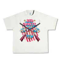 Pistachio Red white and pew pew pew Urban Heavy Tee - FaDigitalArtStudio