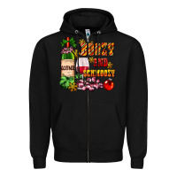 Black boozy and schmoozy Zipper Hoodie - AdoDesignShop