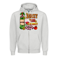 Dove Grey boozy and schmoozy Zipper Hoodie - AdoDesignShop