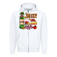 White boozy and schmoozy Zipper Hoodie - AdoDesignShop