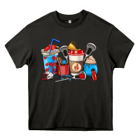 Asphalt Lacrosse coffee cups Heavy Core Tee - HowdyJamesFarm