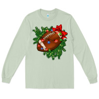 Matcha american football christmas with lights and ribbon Long Sleeve Tee - FaDigitalArtStudio