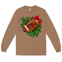 Toasted Coconut american football christmas with lights and ribbon Long Sleeve Tee - FaDigitalArtStudio