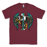 Burgundy western wings cross blessed Classic Tee - RanaPortraitStore