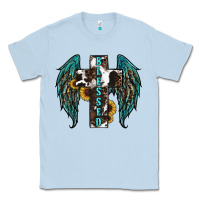 Dusty Blue western wings cross blessed Classic Tee - RanaPortraitStore