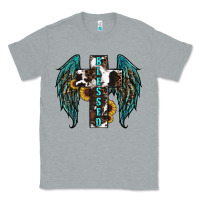 Heather Grey western wings cross blessed Classic Tee - RanaPortraitStore