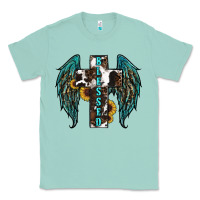 Seafoam western wings cross blessed Classic Tee - RanaPortraitStore