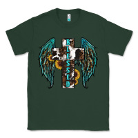Sports Green western wings cross blessed Classic Tee - RanaPortraitStore