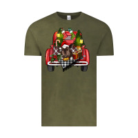 Vintage Olive christmas truck Vintage Tee - RanaPortraitStore