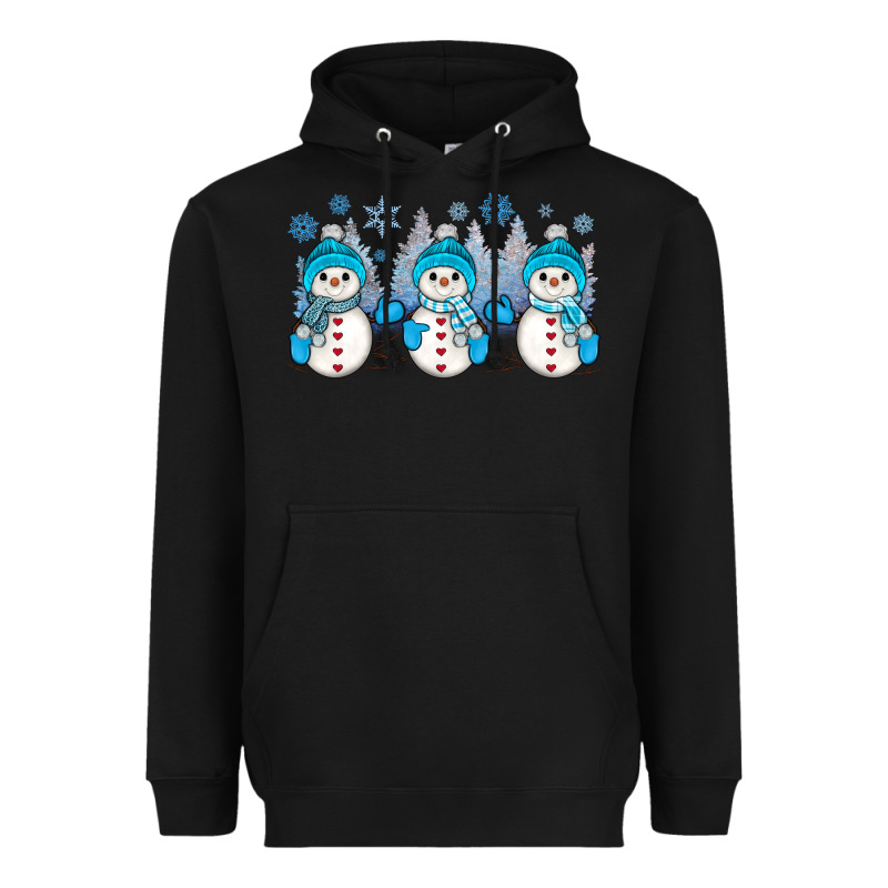 Snowman Winter Heavyweight Hoodie by JahusDesignShop | Teevron