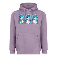 Lavender snowman winter Heavyweight Hoodie - JahusDesignShop