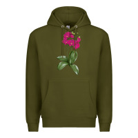 Army Green Moth Orchid Premium Hoodie - LillyAllenDesigns