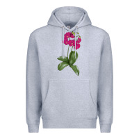 Heather Grey Moth Orchid Premium Hoodie - LillyAllenDesigns