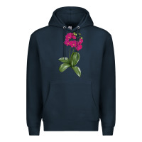 Navy Moth Orchid Premium Hoodie - LillyAllenDesigns