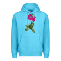 Ocean Blue Moth Orchid Premium Hoodie - LillyAllenDesigns