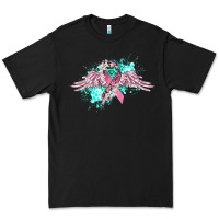 Cancer Ribbon With Angel Wings Premium Tee | Teevron