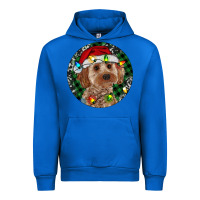 Cobalt Cockapoo Christmas Urban Hoodie - RanaPortraitStore