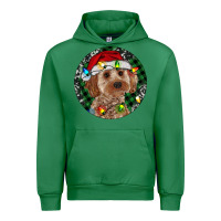 Emerald Cockapoo Christmas Urban Hoodie - RanaPortraitStore