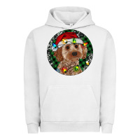 Pigment Lunar Rock Cockapoo Christmas Urban Hoodie - RanaPortraitStore
