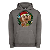 Pigment Tornado Cockapoo Christmas Urban Hoodie - RanaPortraitStore