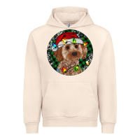 Sandshell Cockapoo Christmas Urban Hoodie - RanaPortraitStore