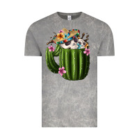 Cloud Rock Day Of The Dead Mexican Cactus Vintage Tee - FaDigitalArtStudio