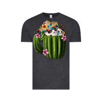 Vintage Black Day Of The Dead Mexican Cactus Vintage Tee - FaDigitalArtStudio