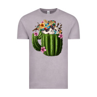 Vintage Zinc Day Of The Dead Mexican Cactus Vintage Tee - FaDigitalArtStudio