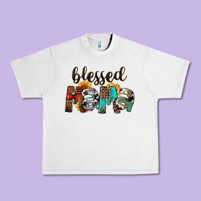 Western Blessed Mama Mother's Day Urban Heavy Tee Designed By Fadigitalartstudio