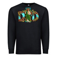Black dad san judas sunflower leopard turquoise Premium Sweatshirt - JahusDesignShop