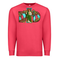 Cardinal dad san judas sunflower leopard turquoise Premium Sweatshirt - JahusDesignShop