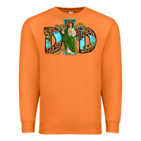 Carrot dad san judas sunflower leopard turquoise Premium Sweatshirt - JahusDesignShop