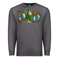 Charcoal Heather dad san judas sunflower leopard turquoise Premium Sweatshirt - JahusDesignShop