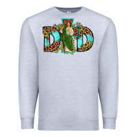 Heather Grey dad san judas sunflower leopard turquoise Premium Sweatshirt - JahusDesignShop