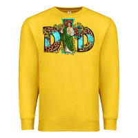 Lemon dad san judas sunflower leopard turquoise Premium Sweatshirt - JahusDesignShop