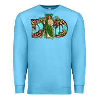 Ocean Blue dad san judas sunflower leopard turquoise Premium Sweatshirt - JahusDesignShop