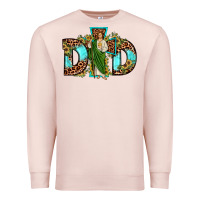 Pale Pink dad san judas sunflower leopard turquoise Premium Sweatshirt - JahusDesignShop
