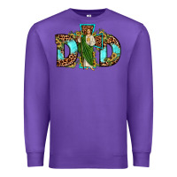 Purple dad san judas sunflower leopard turquoise Premium Sweatshirt - JahusDesignShop